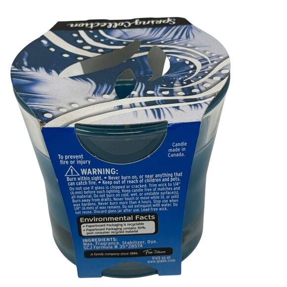 Glade Candle Spring Collection Be Edgy Coconut Water And Freesia 3.4oz New Rare - Picture 3 of 8